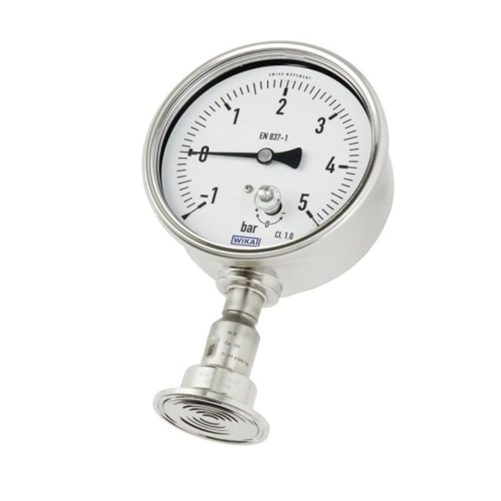 WIKA Tri-Clamp Seal with Pressure Gauge